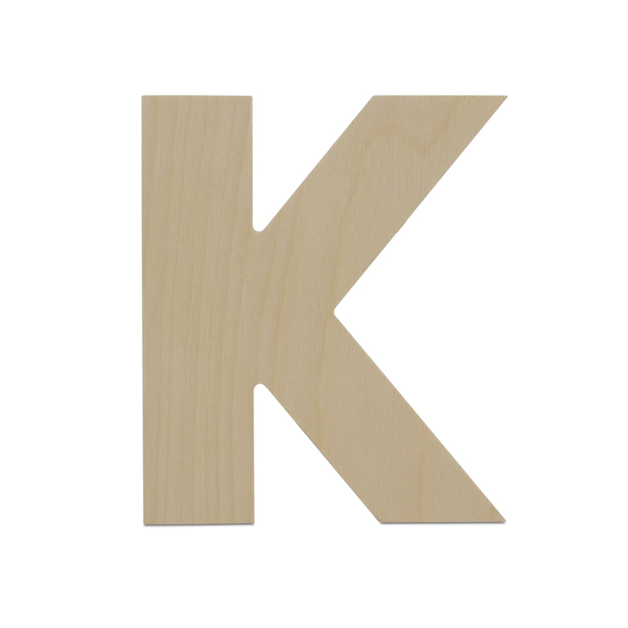 Wooden Letter K 12 inch or 8 inch, Unfinished Large Wood Letters for Crafts | Woodpeckers